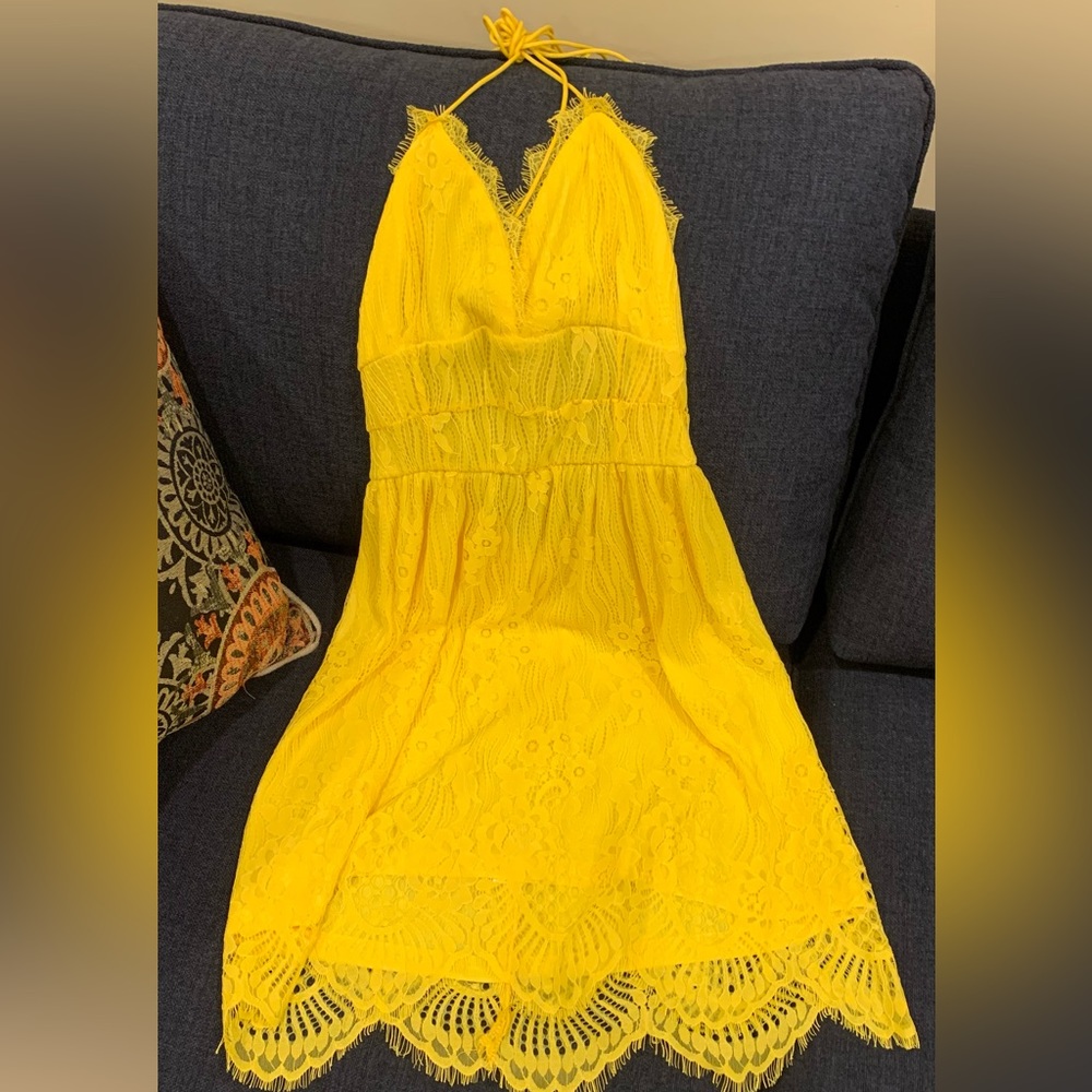Yellow Lace Dress